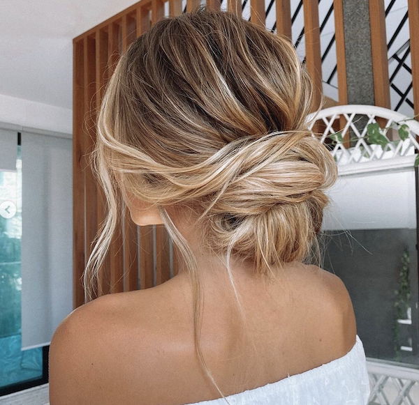 updos with hair extensions twisted bun