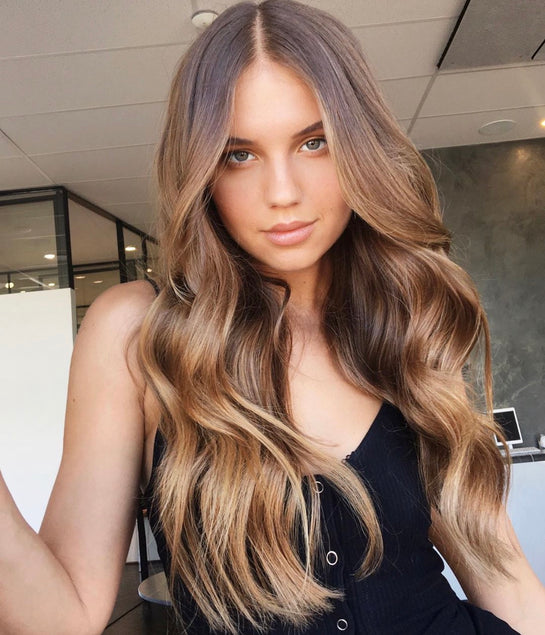 intern Strikt leef ermee Dark Blonde and Light Brown Halo Hair | Sitting Pretty