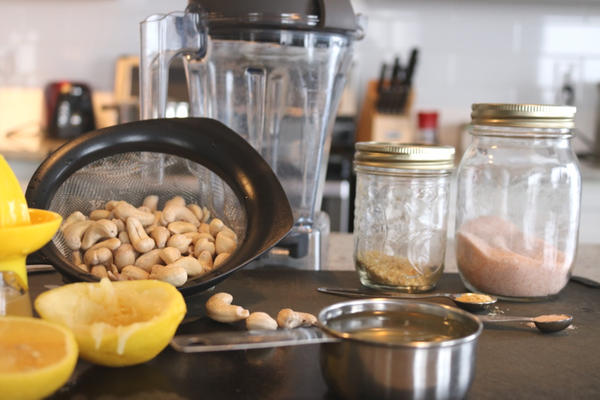 Creamy Dairy-Free Cashew Sour Cream -Yes its those magical raw cashews again.  Hard to believe I know but raw cashews + four ingredients = sour cream.