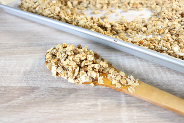 Coconut Maple Granola -a hint of almond crunch with the perfect coconut and maple combination | saltsole.com