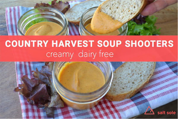 Country Harvest Soup Shooters - this is a nice creamy soup that is dairy free