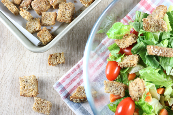 Healthy Homemade Crunchy Croutons