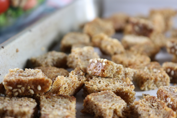 Healthy Homemade Crunchy Croutons