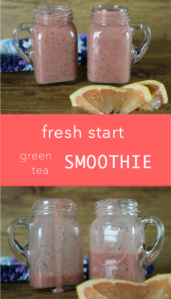 Fresh Start Green Tea Smoothie - this is our new favourite, yum | saltsole.com