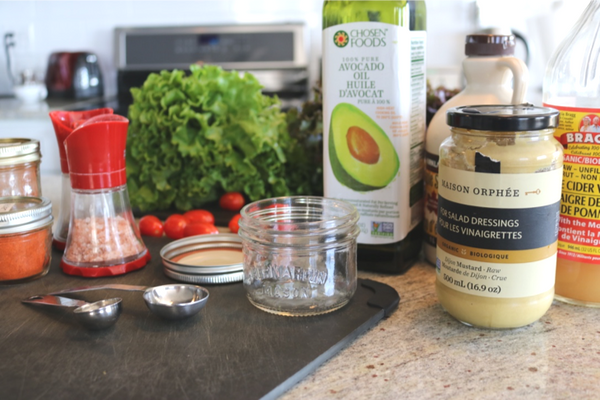 5 Minute Dijon Maple Salad Dressing - so quick and easy to make, and it tastes amazing.