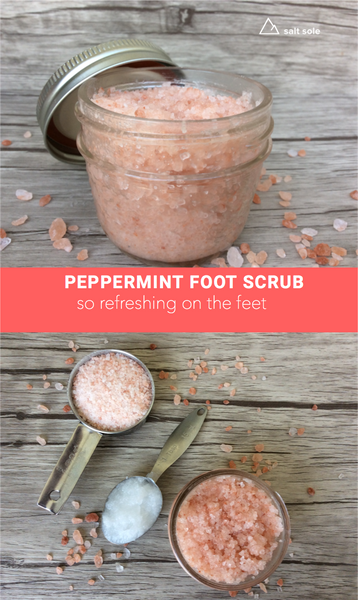 Homemade Peppermint Foot Scrub - so refreshing on the feet