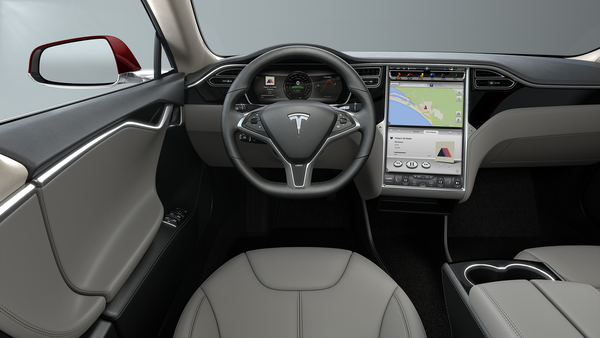 2012 Tesla Model S interior touchscreen