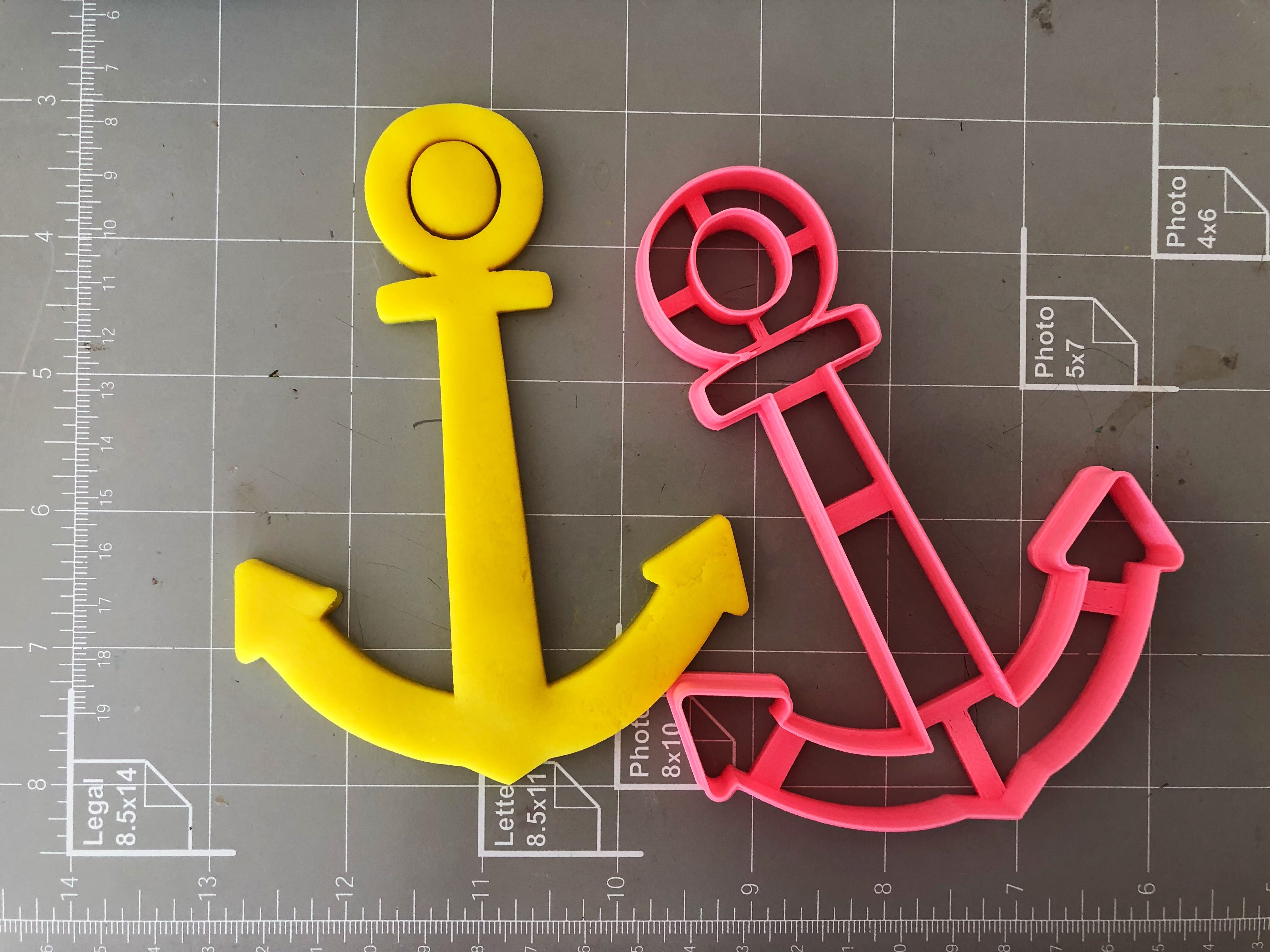 large anchor cookie cutter