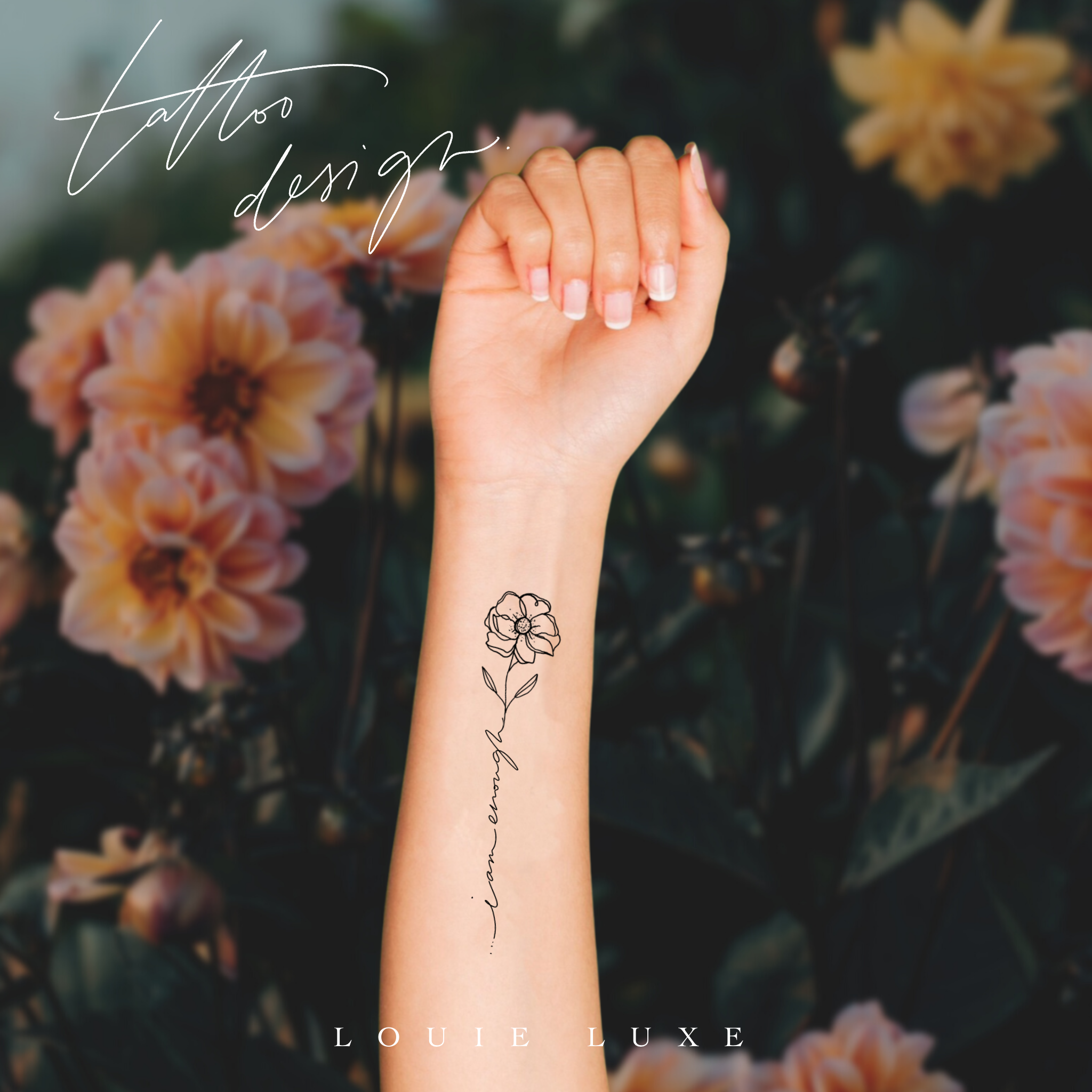 LL Flash Tattoo - I am enough – Louie Luxe