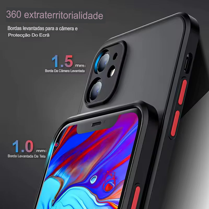 Capa de Proteção CrystalArmor Luxe - A Revolução em Proteção Transparente para Seu iPhone