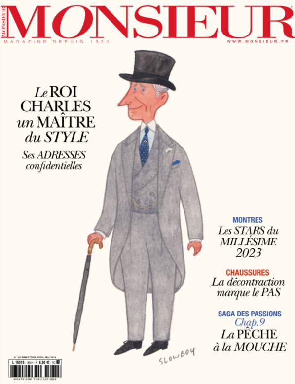 French men's lifestyle and cultural lifestyle magazine King Charles cover feature issue