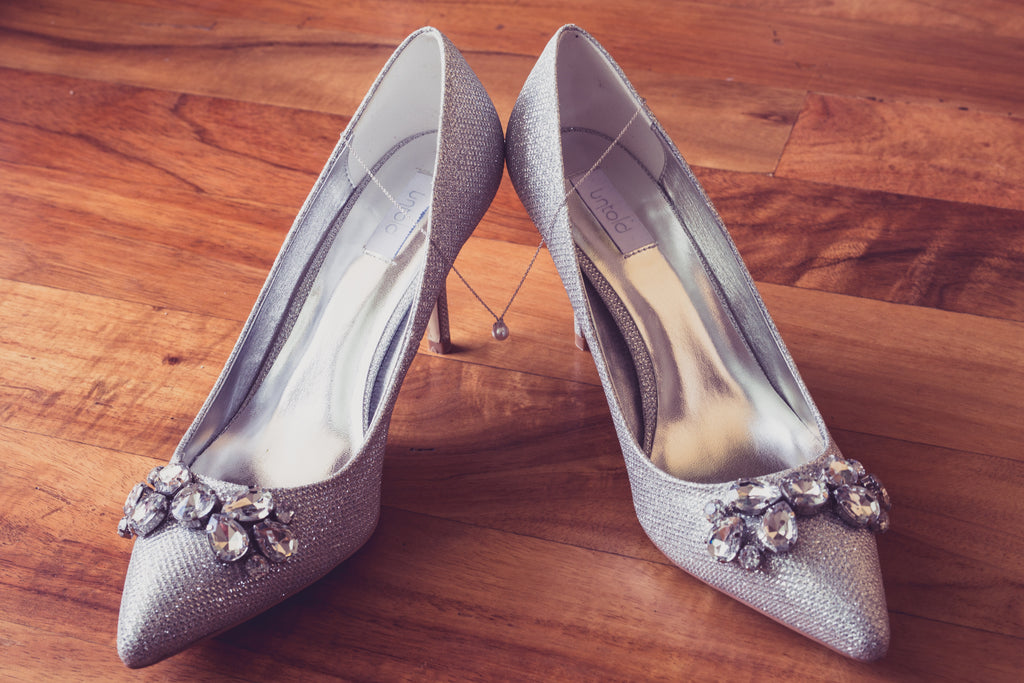 Brides Silver Wedding Shoes