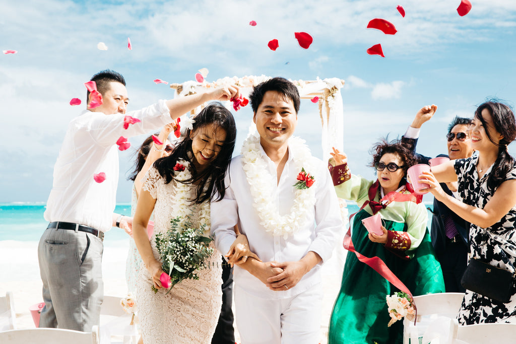 Amazing Flower Shower For Your Hawaii Beach Wedding Married With Aloha Hawaii