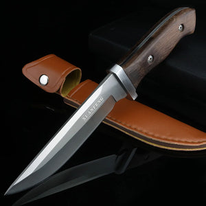 XUAN FENG Outdoor Knife Camping Survival Knife Handmade Hunting Straight Knife - www.lakotaoutdoorgear.com