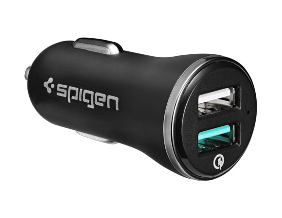 Spigen Car Charger Fast Quick Charging Dual USB Port Dock