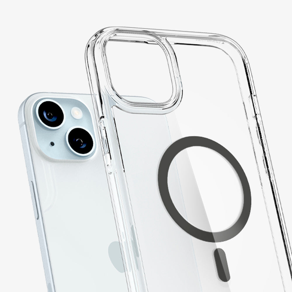 Spigen Funda ultra híbrida MagFit diseñada para iPhone 15 Pro Max (2023),  titanio natural escarchado