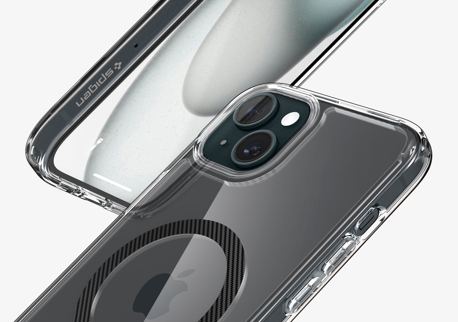 Etui Spigen Ultra Hybrid Mag z MagSafe do iPhone 14 Pro Max,  przydymione-szare (Zero One)  8809811869576
