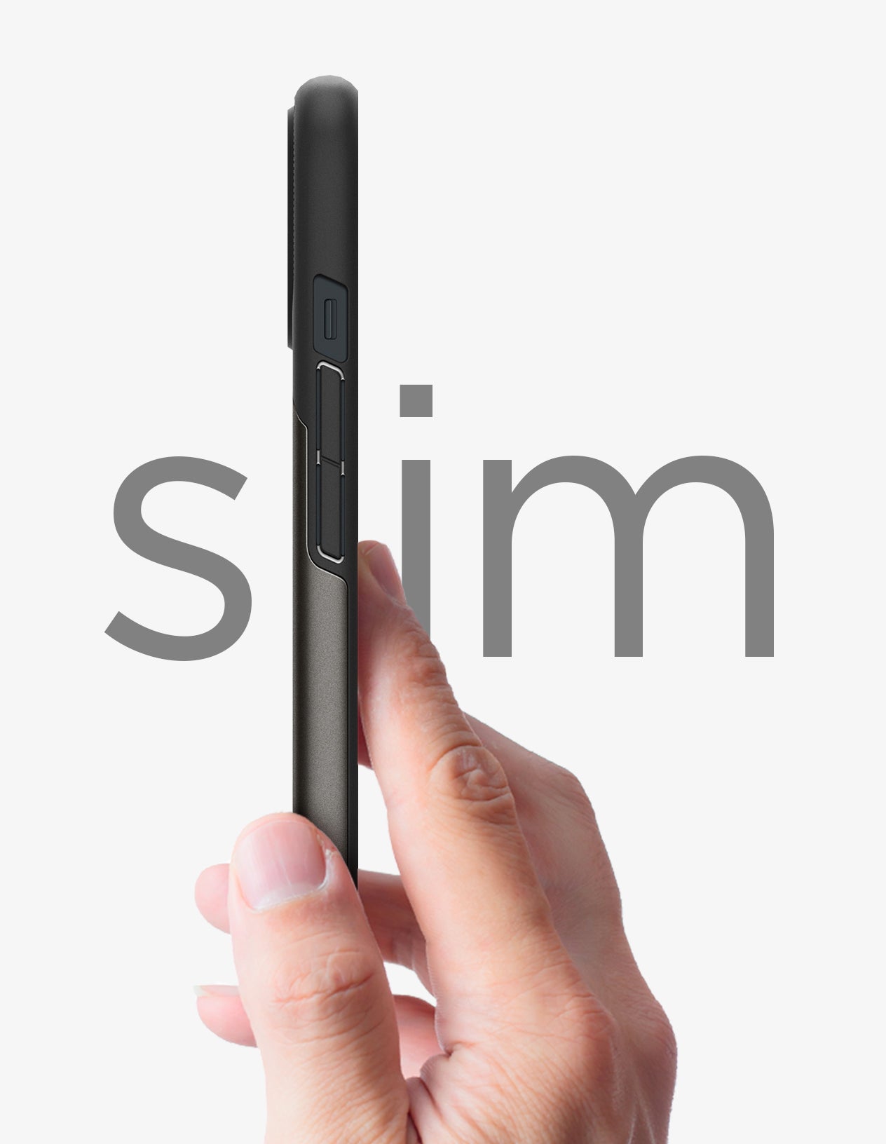 Case Spigen Slim Armor CS iPhone 14 Pro - Black - Importado USA SPIGEN