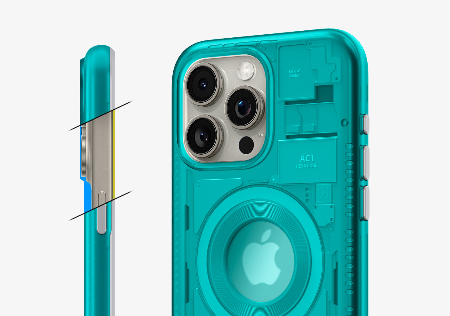Funda iPhone 15 Pro Max Spigen Classic C1 Mag MagSafe Grafito Case - ✓