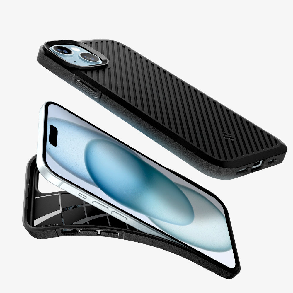 Funda Spigen Core Armor iPhone 15 Plus MATTE Negro Case - ✓