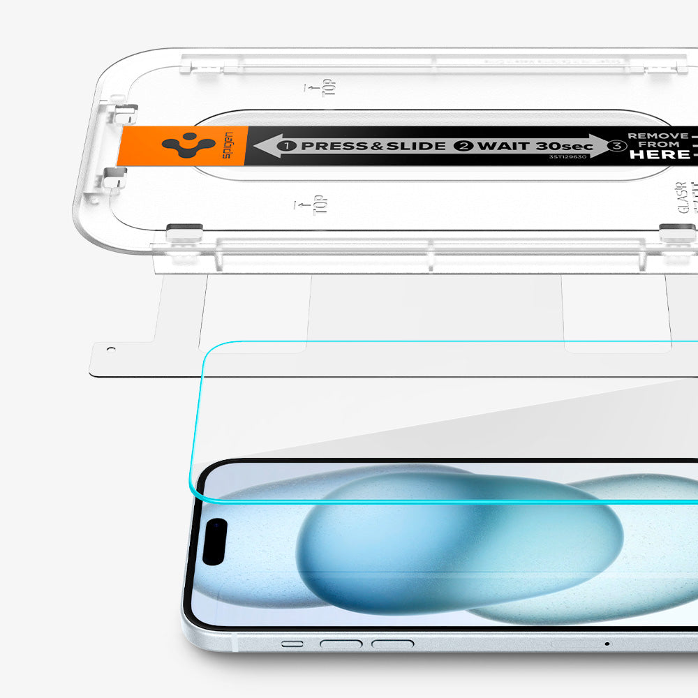 Tempered Glass Spigen Glas.tr ez Fit 2er-Pack iPhone 15 Pro