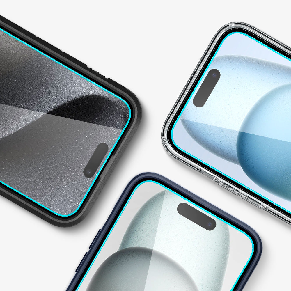 Glas.Tr Ez Fit Verre Trempé Pour Iphone 15 Pro Max, 2 Pièces, Anti