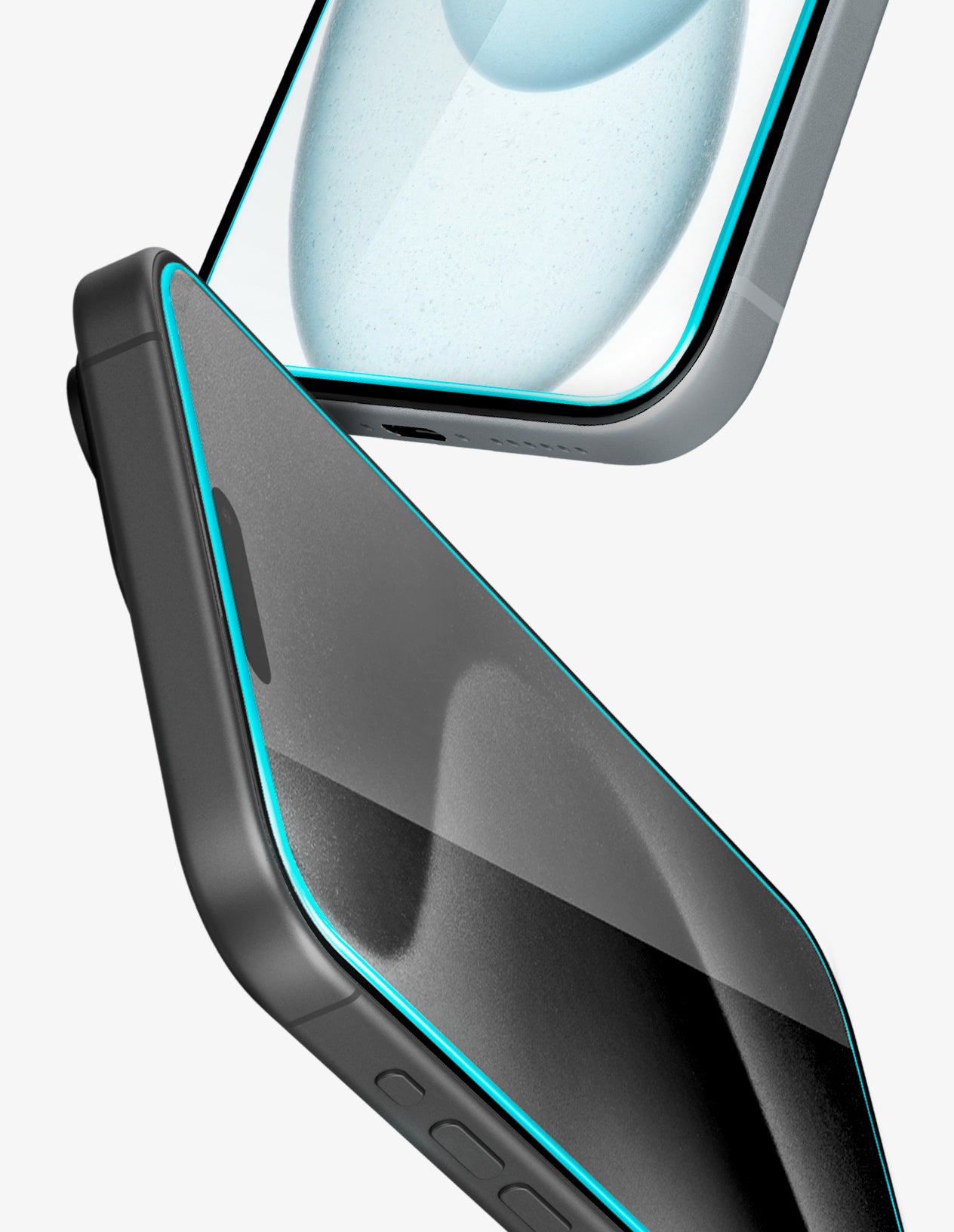 Spigen Protector de pantalla de vidrio templado [GlasTR EZ FIT –  Privacidad] diseñado para iPhone 15 Pro Max [compatible con fundas] –  Paquete de 2