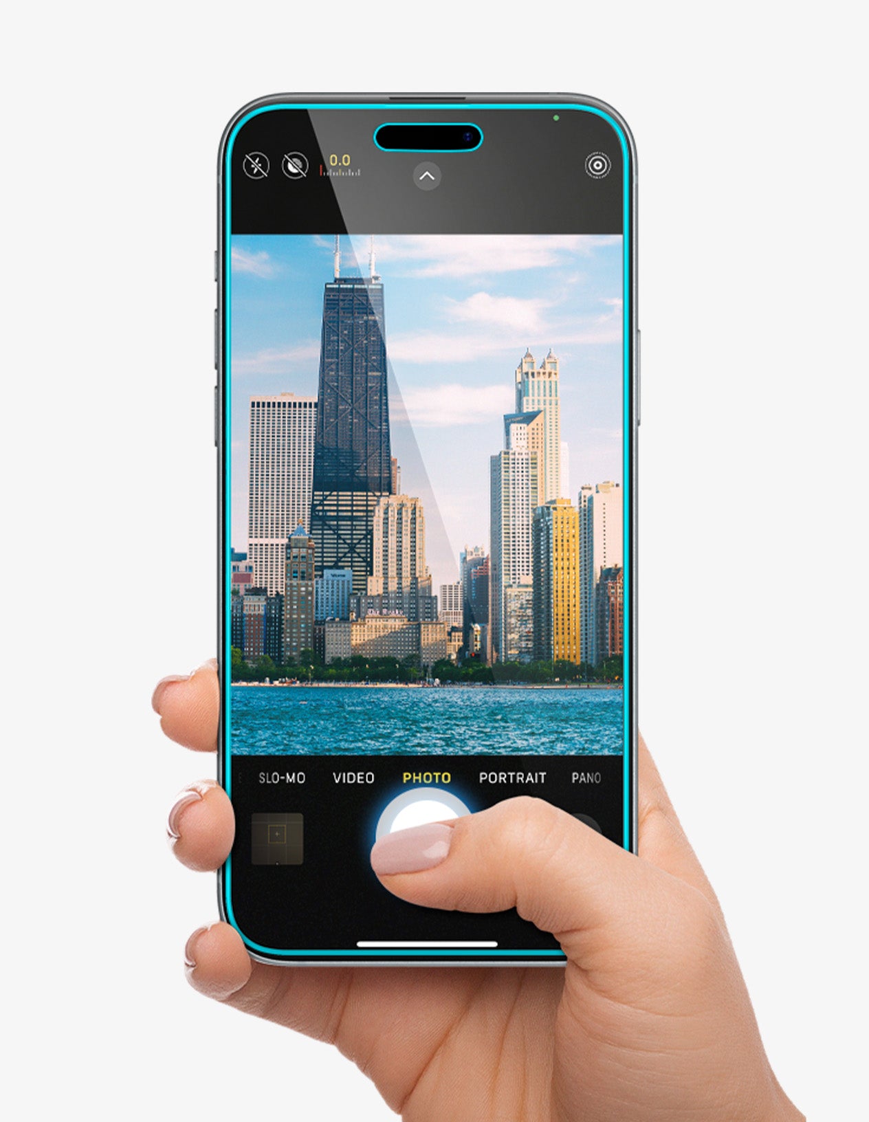 Funda transparente con círculo integrado - iPhone 15 Pro - Blautel