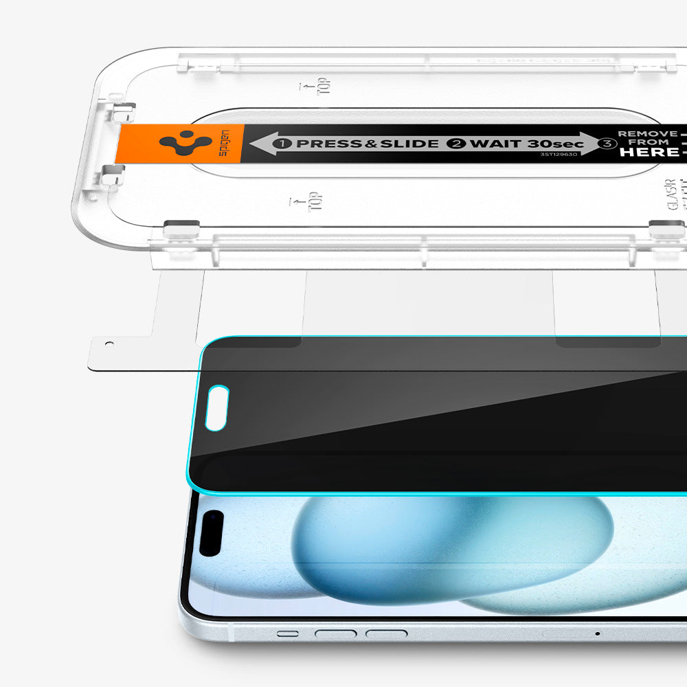 Verre trempé Spigen Glas.tr ez Fit iPhone 15 Pro Privacy - Shop