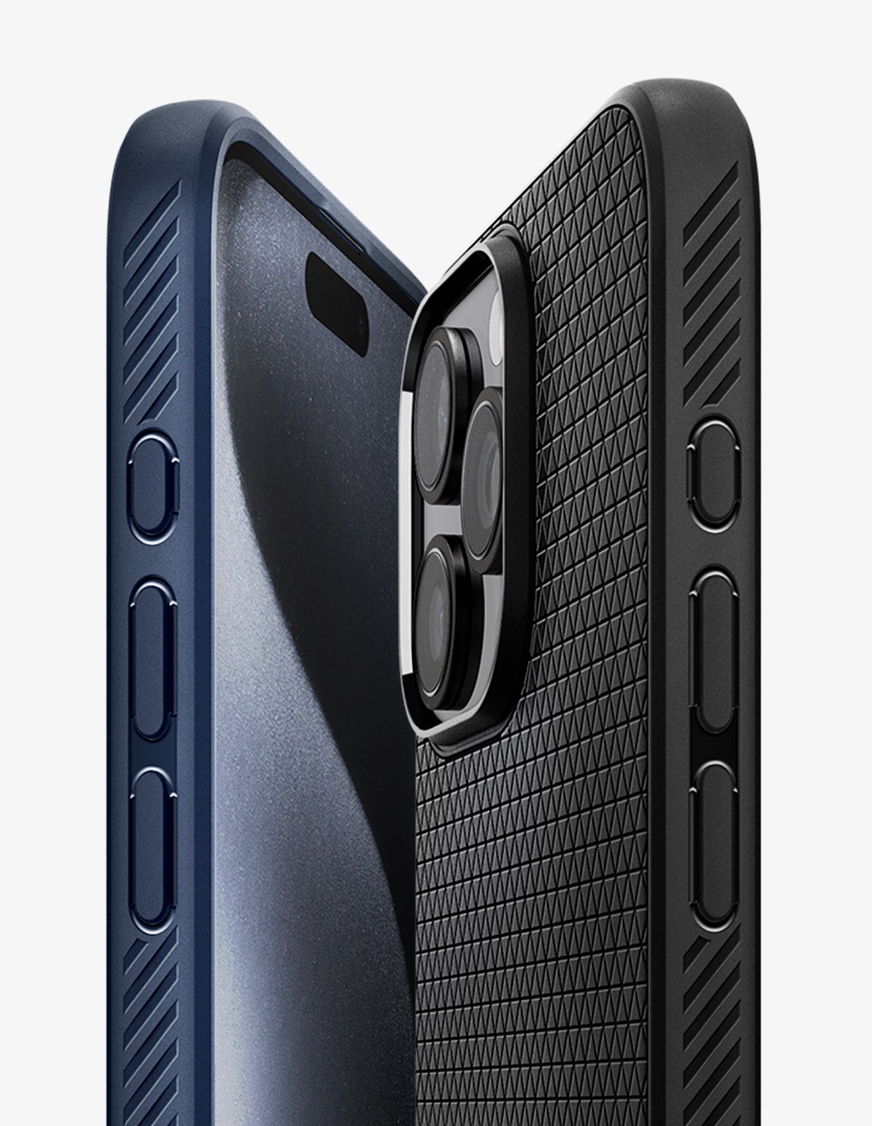 Spigen Liquid Air Armor Designed for iPhone 15 Pro Case (2023),  [Military-Grade Protection] - Matte Black