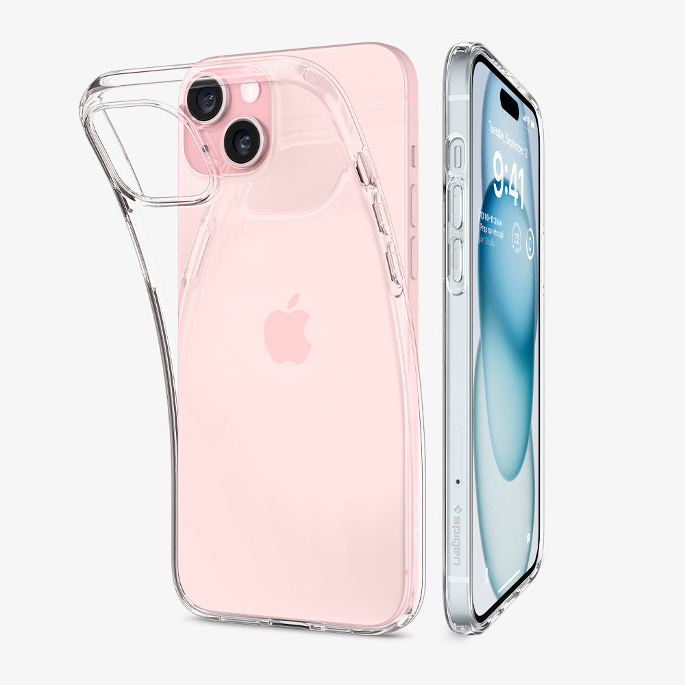 Spigen Cristal líquido diseñado para iPhone 15 Pro Max (2023), [protección  contra caídas de grado militar] - Cristal transparente