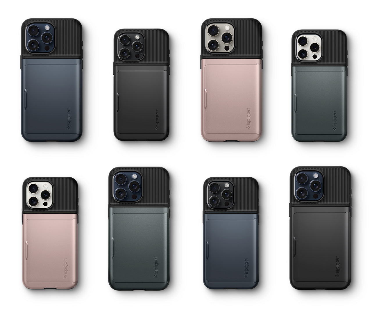 Spigen Funda Slim Armor CS iPhone 15 Pro Max Black - Comprar online