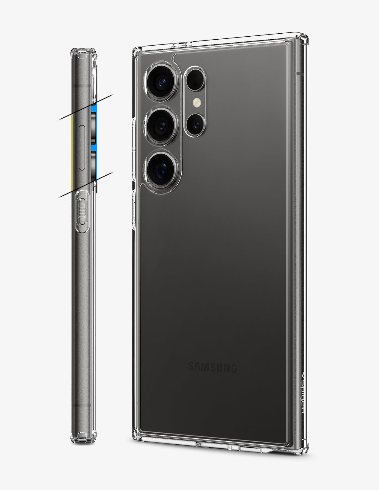 Захисний чохол Deexe Hybrid Case для Samsung Galaxy S24 Ultra - Blue  (343307L) - ціна, фото, огляд