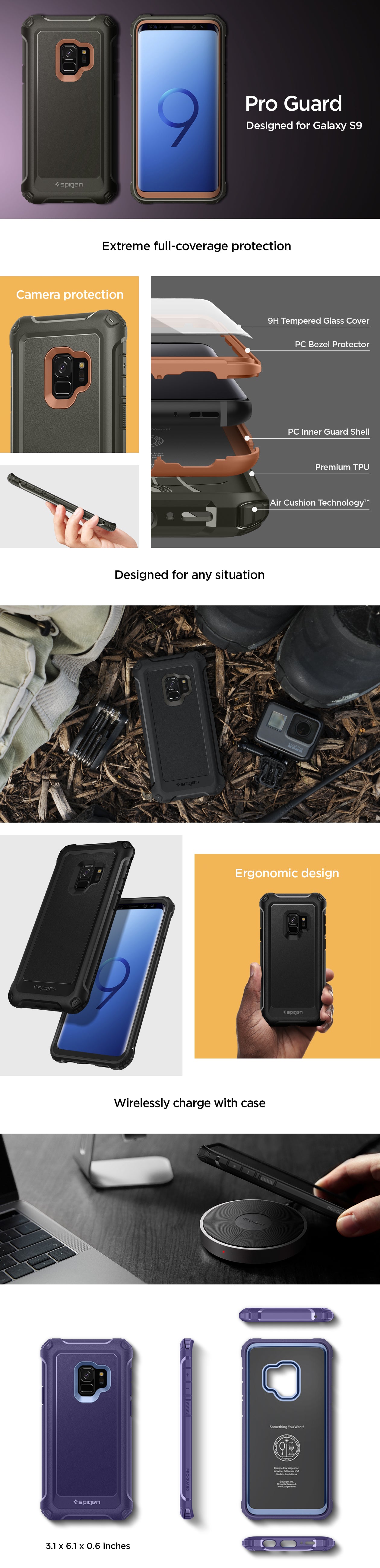 Funda Spigen Celular Samsung Galaxy S9 Pro Guard