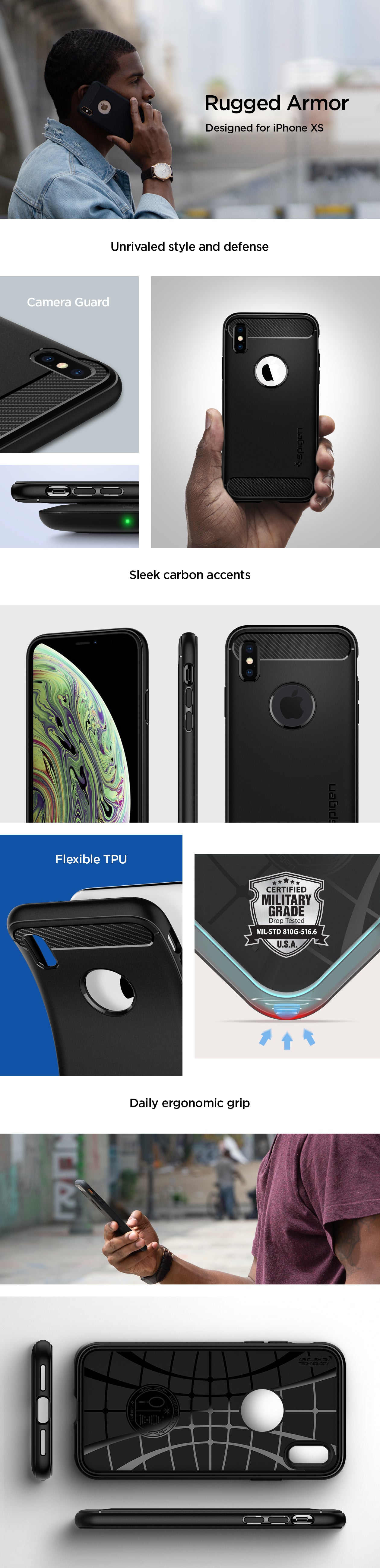 iPhone X/XS, XS Max, XR Clear Liquid Crystal Case Cover Spigen