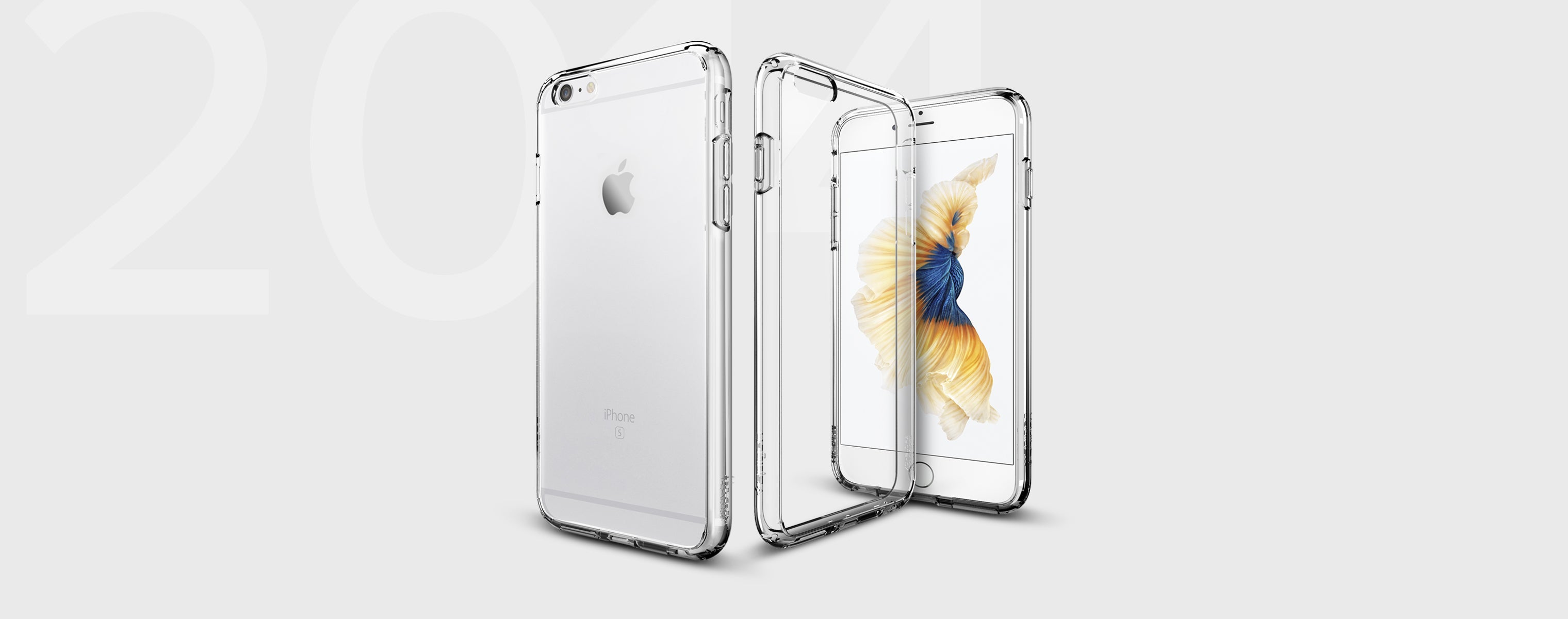 Ultra hybrid clear case on an iPhone showing both the front and back