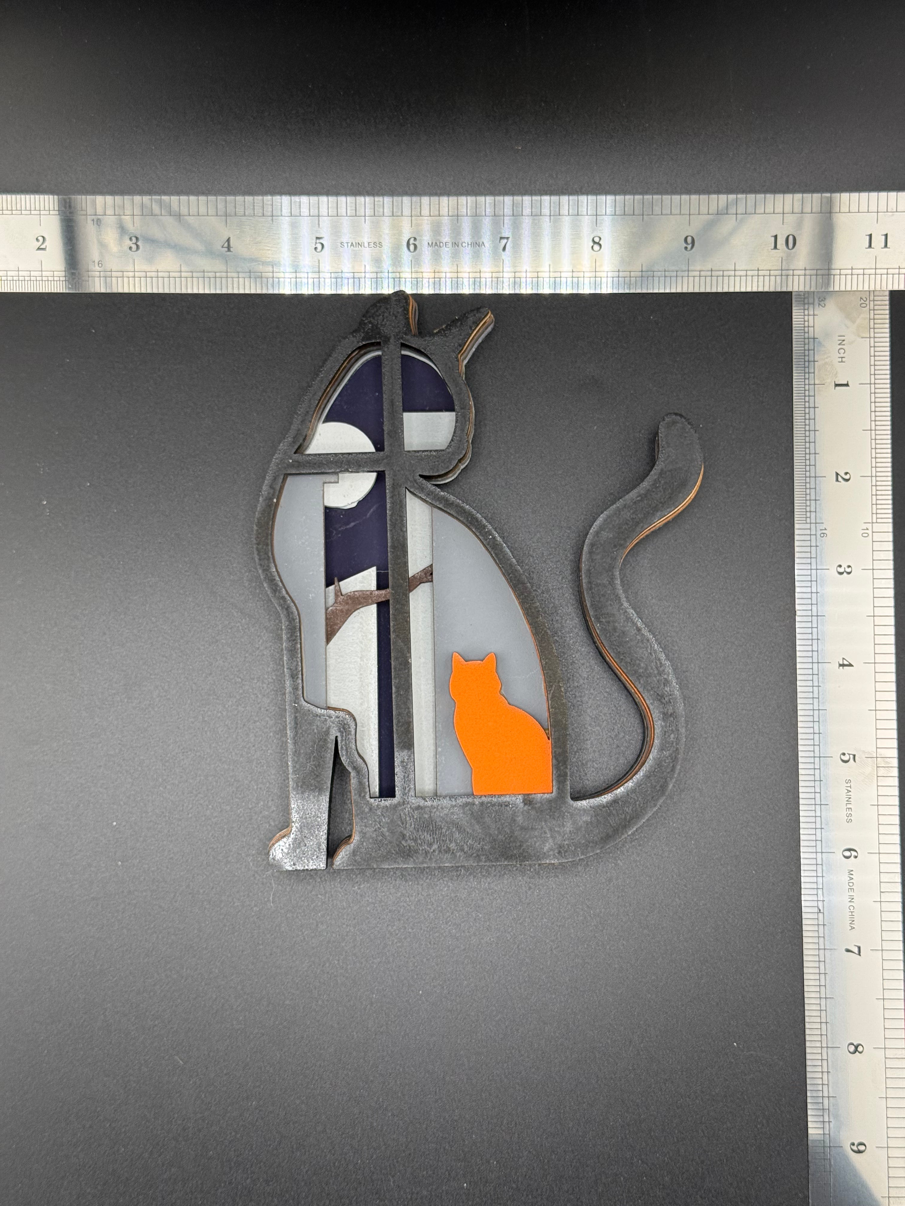 Multilayer Style Cat Window Item#2503007