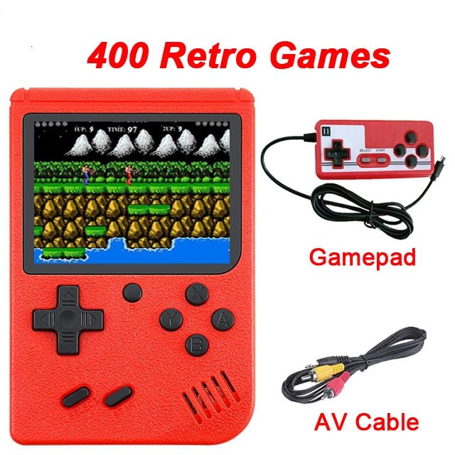 Portable Video Game Console 400 Retro Games in 1( AV Out Two Player Gamepads Optional)