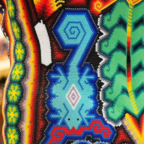 Salamandra: Dios de la lluvia _ artesanias_indigenas mexicanas huicholes