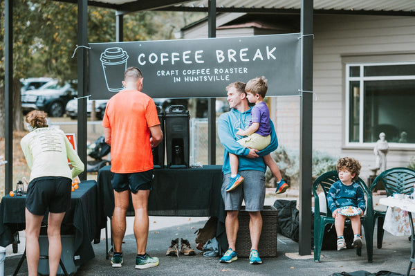 Coffee break event booth