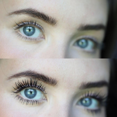 Half Caked Totally Tubular Mascara - Before and After