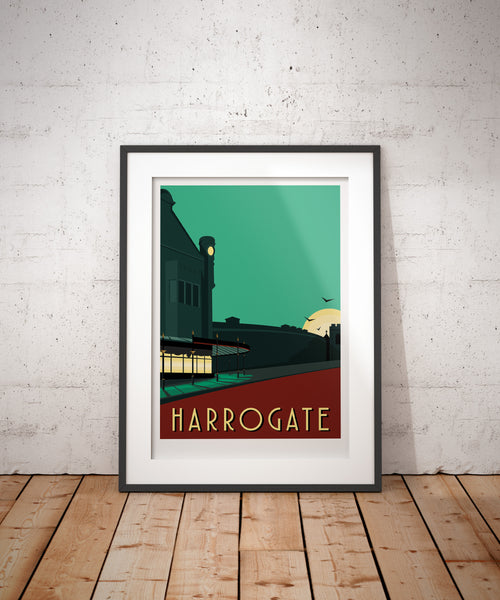 Harrogate Travel Poster Framed