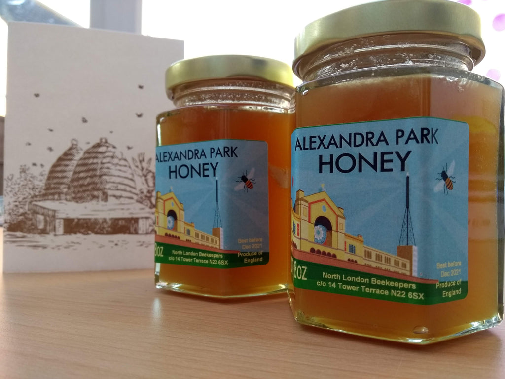 Proud to have my artwork used on honey labels.