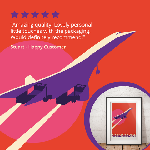 Concorde Art Print 5 star review