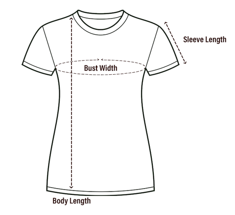 yoode women crew neck size chart