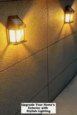 Outdoor Solar Wall Lamp GIF Ad