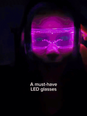LED Luminous Glasses GIF Ad