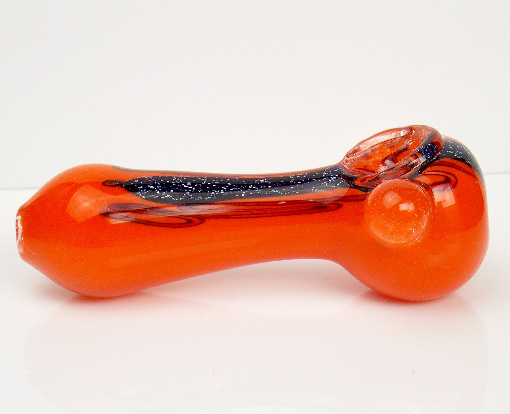 Obnoxious Orange Frit Glass Pipe Dichroic – VisceralAntagonisM