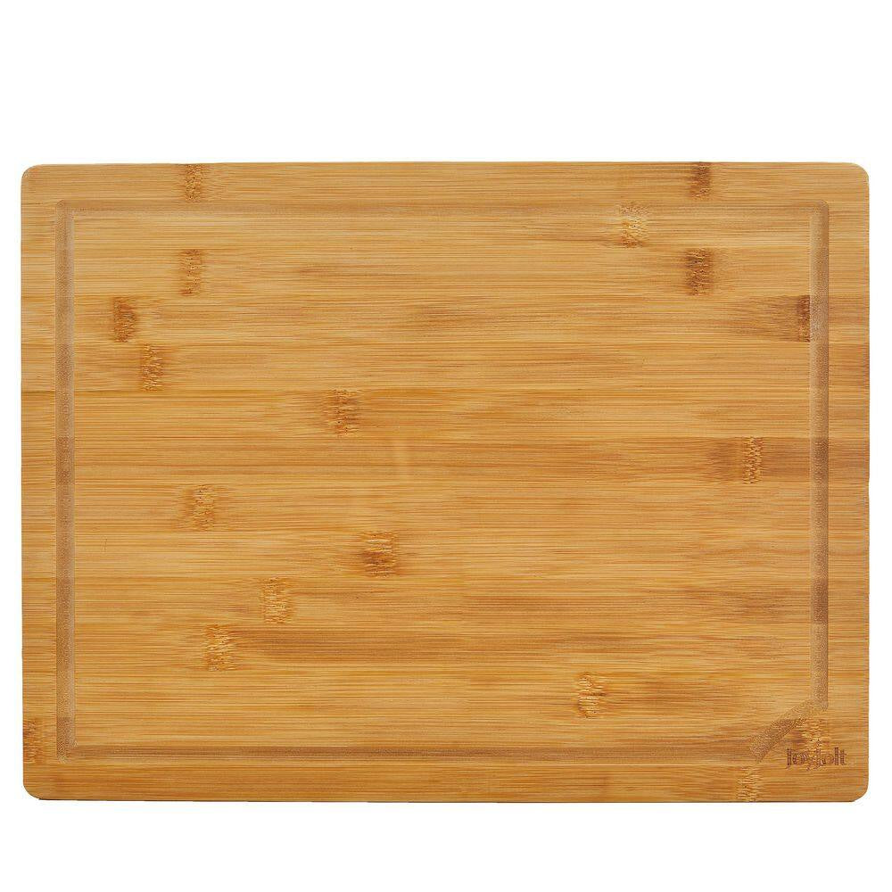 3-Piece Brown Bamboo Wooden Food Kitchen Cutting Board Set-image-2