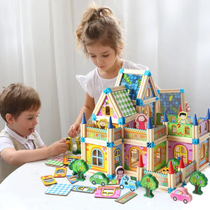 DreamHouse™ Montessori Wooden Dollhouse - House Bliss